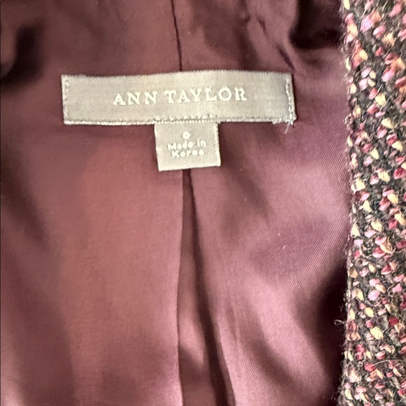 Ann Taylor Tweed Skirt Set - Deep Purple - Picture 3 of 7